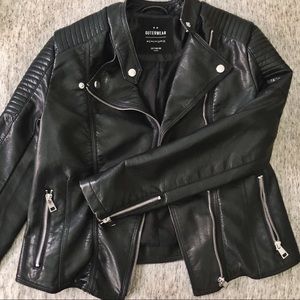 NWOT black moto jacket